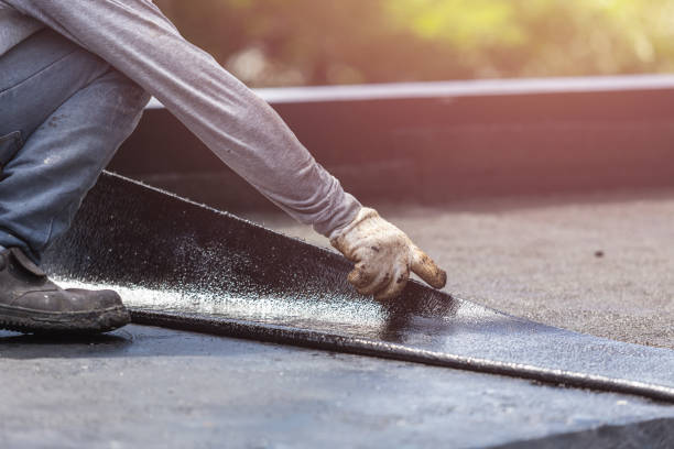 Professional Basement Waterproofing technician working in Nazareth, MI